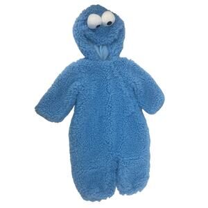 POTTERY BARN KIDS SESAME STREET COOKIE MONSTER HALLOWEEN COSTUME SIZE 6-12M